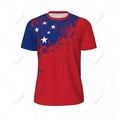 thumbnail image 2 of Exclusive design Samoa Flag Grain 3D Printed Men For Running Bike Soccer Tennis Fitness Sports tshirt Mesh Fans Short T-shirt, 2 of 10