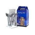 thumbnail image 1 of Advancent Adición durable y elegante determinada del vajilla del acero inoxidable 24x a la cocina 2. El empaquetado de la caja de regalo es Mostrada plateado, 1 of 6