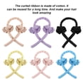 thumbnail image 2 of Hair Curling Rod Ribbon Heatless Foam Hair Roller Clip Reusable Portable Wrap Headband, Light Pink, 2 of 9