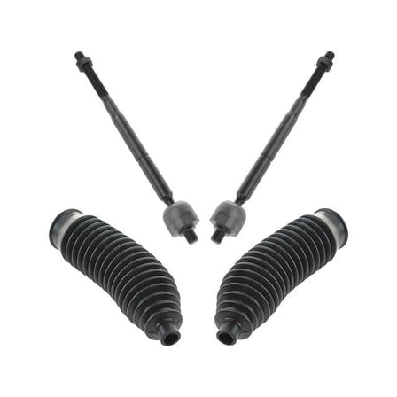 Tie Rod End and Steering Bellows Kit 4 Piece - Compatible with 2007 - 2017 Jeep Compass 2008 2009 2010 2011 2012 2013 2014 2015 2016