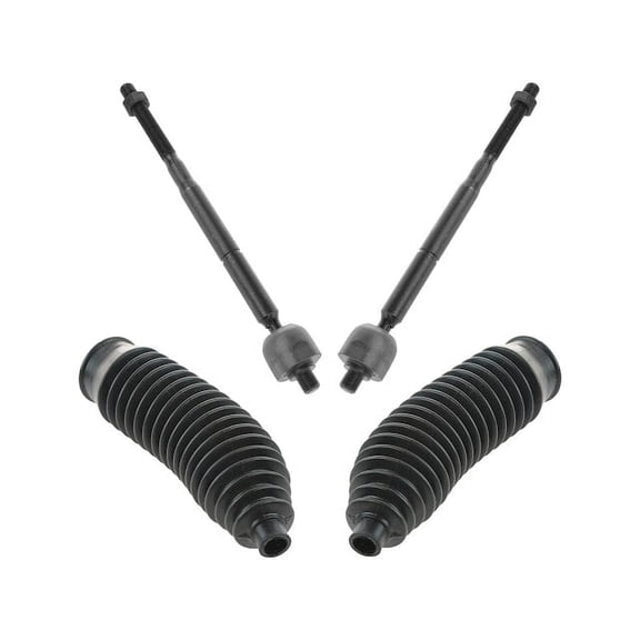 Tie Rod End and Steering Bellows Kit 4 Piece - Compatible with 2007 - 2017 Jeep Compass 2008 2009 2010 2011 2012 2013 2014 2015 2016