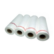 Tripact 11" x 19" HDPE Plastic Produce Bag Roll, Grocery Bag for Fruits Vegetable - 4 Roll (1200pcs) 01