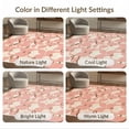 thumbnail image 4 of ODIKA 4'x6' Blush Pink Geometric Circle Design Washable Area Rug Mid Century Modern Retro Abstract Interlocking Shapes Contemporary Graphic Pet Friendly, Non-Shedding for Bedroom, Reading Nook, 4 of 4