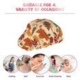thumbnail image 6 of KLL Autumn Leaves 2 Pattern Shower Cap & Bath Cap for Women,Reversible Oversized Waterproof Shower Caps for all Hair Lengths,Elastic Reusable Bathing Hair Cap, 6 of 6