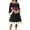 (Type 18)Black, variant on Otvok Lace Up Flare Sleeve Medieval Dress, Women Off Shoulder Halloween Gown, High Waist Layer Hem Button-down Midi Dress