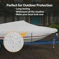 thumbnail image 4 of 11 to 13Ft Trailerable Boat Cover,Beam Width up to 106 in,420D Heavy Duty Mooring Cover for V-Hull Runabouts with 9 Straps, 4 of 8