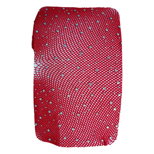 Pantimedias de Malla de Red Enterpiernas Abierta cinturo Elástica Trahe de Disfraces para Fieata de Baile Club Carnaval - rojo, talla inconfundible Yinane Medias de cristal de mujer
