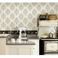thumbnail image 2 of Chesapeake CTR63111B Bailey Black Rooster and Script Wallpaper Border, 2 of 2
