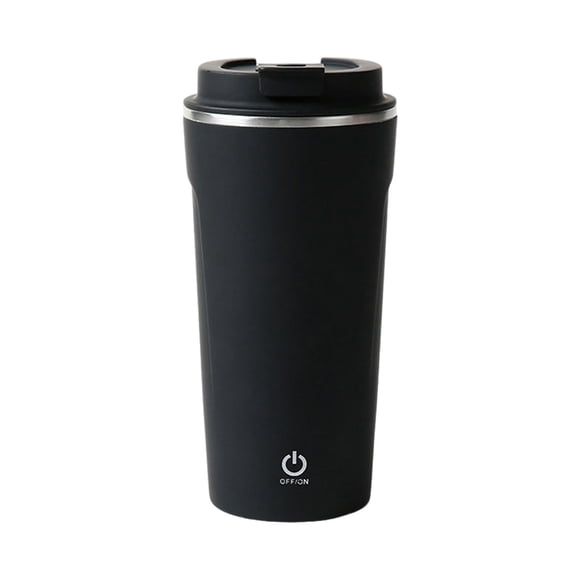 Botella mezcladora eléctrica de proteínas portátil de 400 ml, recargable, taza agitadora Negro