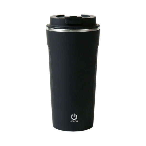 Botella mezcladora eléctrica de proteínas portátil de 400 ml, recargable, taza agitadora Negro