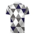 thumbnail image 5 of Njoeus Men's Athletic Shirts & Tees Workout Tops Men's Casual Short Sleeve Sports Shirt Zip Up Summer Slim Fitted T-Shirts Geometric Graphic Printed Tops Beach Tees Blouses Men's Tank Tops, 5 of 5