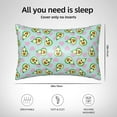 thumbnail image 2 of Silk Pillow Case for Hair And Skin Queen - Cute Avocado Pink Love Blue Cooling Sleep Throw Pillow Covers Standard Size 20x30in, comfort Satin Pillowcase with Zipper for Women Men, 2 of 7