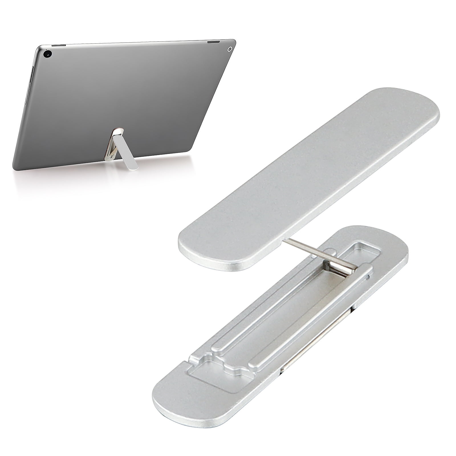 YUNOVA Slim Metal Tablet Stand, Multi-Angle Adjustable, Premium Aero-Aluminium Alloy, Fits for iPad/Samsung Tablets, Holder for Certificates/Photos, Portable & Space-Saving Design