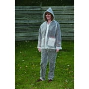 Boulder Creek Clear Vinyl Detachable Hood Rain Suit (Unisex XL)