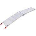 thumbnail image 2 of Aluminum Truck Ramps, 80"x12" Portable Loading Ramps for Pickup Trucks, 1500 LBS Capacity Folding Powerspots Ramps with Handle & Buckle, 2PCS, 2 of 9