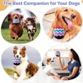 thumbnail image 6 of Fheaev Interactive Pet Toys Dog Toys Dog Ball,Colorful Crocheted Dog Ball Toy Quiet Indoor Toy Relieves Anxiety Cleans Teeth Interactive Soft Chew Toy for Small And Medium Dogs Silent Play, 6 of 9