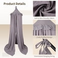 thumbnail image 2 of Bangcool Large Castle Tent Canopy for Kids in Grey, 1 Count, 2 of 6