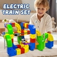 thumbnail image 4 of Track Fusion Train Set,Track Fusion 3D Train Routes with Mix-and-Match Cubes,51/81pcs Click Rail Track Toy,Trackfusion Gravity-Defying 3D Embedded Layouts and Motorized, 4 of 11