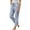 Blue, variant on Ediodpoh Summer Elastic High Waisted Striped Linen Wide Leg Loose Womens Pants Comfortable and Breathable Blue XXL