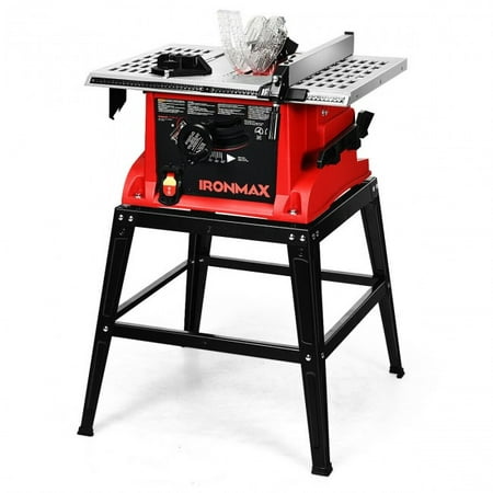 

SUGIFT 10 Inch Table Saw with Rip Fence and Miter Gauge Aluminum Electric Tabletop Saw