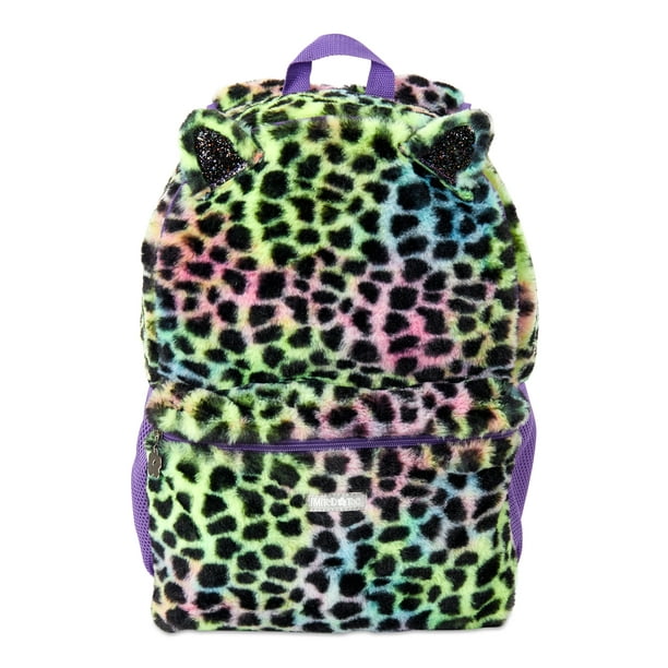 Limited Too Limited Too Plush Backpack, Rainbow Cheetah Kitty