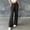 Black pants for women, variant on Gifts Usmixi Womens Straight Trousers Sexy Hollowed High Waist Wide Leg Long Pants Solid Pleated Loose Lightweight Pants Black l