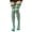 A-E111, variant on Yuanlong Womens Thigh High Socks Green Striped Shamrock Over Knee Stockings St. Patrick's Day Comfort Casual Socks