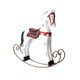 thumbnail image 1 of Caballo de madera nórdico, vacilante y oscilante, estilo retro, innovador, para decoración del hogar, adornos de escritorio (blanco), 1 of 8