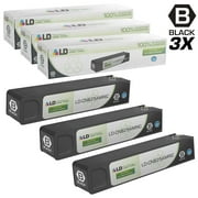 Remanufactured Replacements for CN625AM HP 970XL / 970 3PK High Yie Black Cartridges for use in HP OfficeJet Pro X451dn, X451dw, X476dn, X476dw, X551dw, & X576dw