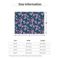 thumbnail image 5 of Naloa Lilies Flowers Flannel Blankets - Thick and Warm Blanket for Winter, Soft Fuzzy Plush King Blanket for All Seasons60"x50", 5 of 6