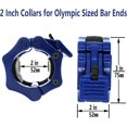 thumbnail image 2 of 2" Quick Release Barbell Lock Clips Barbell Plate Plastic Clips (Blue) 1 Pair, 2 of 5