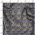 thumbnail image 2 of Soimoi Pure Silk Blue Fabric By the Yard - 42 Inch Wide - Floral Block Textile - Botanical Elegance for Stylish Apparel and Home Decor Printed Fabric, 2 of 6