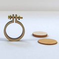 thumbnail image 4 of tredstone Mini Embroidery Hoop Wooden Square Cross-stitch Frame Small Hand Stitching Fixator Oval Framing Hoop Ring DIY Gift, 4 of 9