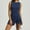 Navy, variant on TMOYZQ Womens High Neck Tennis Dress Sleeveless Wrap Skirt Built in Shorts Golf Athletic Dress Workout Rompers