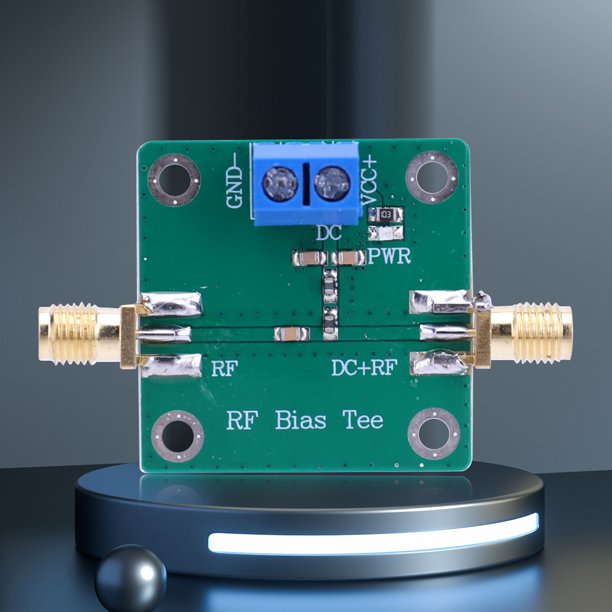 Aislador De Banda Ancha Rf DC Bias DC Blocker 10-6000MHz Microondas Bias Tee Bajo ruido para HAM Radio RTL SDR