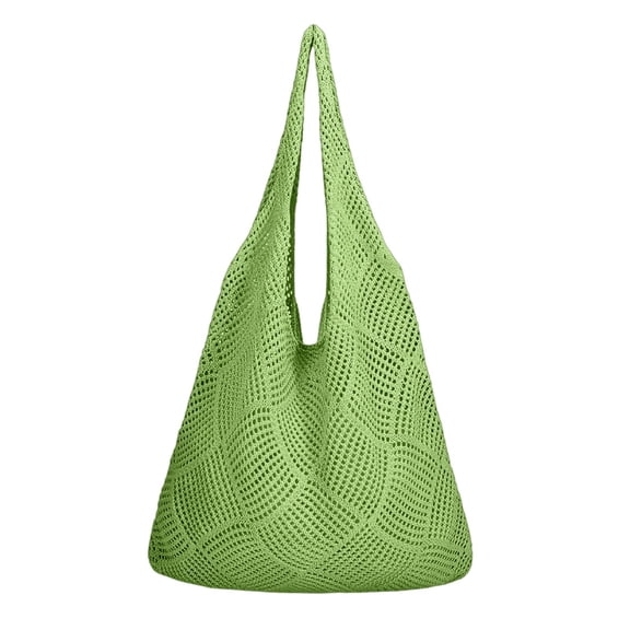 HXWCHs Stylish Women's Large Capacity Shoulder Bag for Daily Commute Beach tote and Crossbody Purse One Size Green