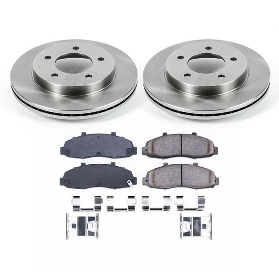 Ultimate Brakes Front Semi-Metallic Brake Pad and Rotor Kit with Hardware WM80556