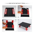 thumbnail image 3 of Mesa de camping plegable Mesa de playa de picnic al aire libre de aluminio ultraligera portátil con Abanopi Plataforma plegable, 3 of 6