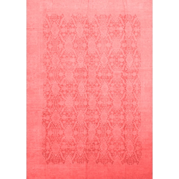 Ahgly Company Indoor Rectangle Oriental Red Traditional Area Rugs, 5' x 7'