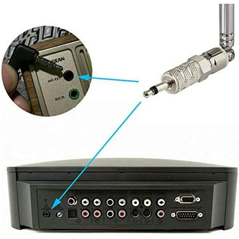 Bingfu Antena FM Base magnética Antena de radio FM para Pioneer Onkyo,  Yamaha, Marantz, Sherwood, radio digital HD, radio FM, Bluetooth, receptor