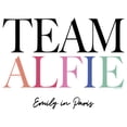thumbnail image 2 of Junior's Emily in Paris Team Alfie Graphic Tee White Large, 2 of 3