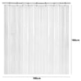 thumbnail image 2 of Cortina de ducha impermeable transparente PEVA Cortinas de baño con gancho (180x180cm) JShteea Libre de BPA, 2 of 6