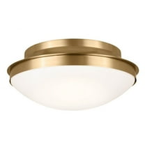 52545BNB Kichler Lighting Bretta - 3 Light Flush Mount In Traditional Style-7.5 Inches Tall and 17.75 Inches Wide-Brushed Natural Brass Finish
