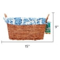 thumbnail image 4 of Pioneer Woman Oval Blue Floral Maize Basket, Set of 3, 4 of 8