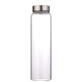 thumbnail image 2 of Botella de agua de vidrio de 1000 ml de alto borosilicato con funda de neopreno, tapa a prueba de fugas, reutilizable, ecológica, 2 of 5