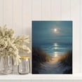 thumbnail image 2 of Qisvanset Moonlit Beach Path Canvas Wall Art 15.75x11.81 Inches, 2 of 8