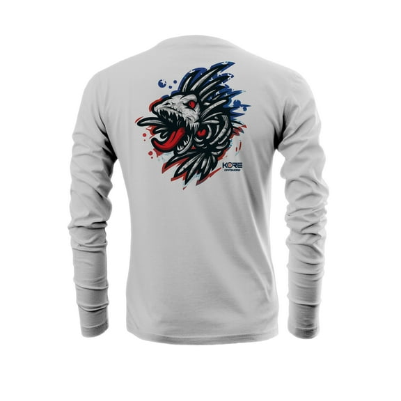 KORE OFFSHORE Men's UPF 50 Dry Fast Anti Microbial Long Sleeve Performance Fishing Shirt - The Beast