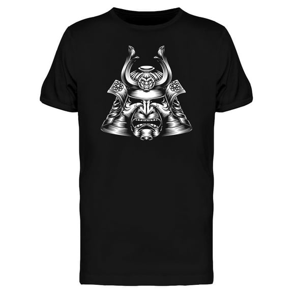 Samurai Warrior Helmet T-Shirt Men -Image by Shutterstock, Male 3X-Large