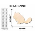 thumbnail image 2 of Unfinished Wood Chinchilla Silhouette - Craft- up to 46" DIY 42" / 1/2", 2 of 3