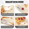 thumbnail image 4 of Pizza Pattern Summer Pajama Set Soft Cotton Short Sleeve Sleepwear 2PCS Pajama Sets Breathable Lounge Set Size 8Y, 4 of 7